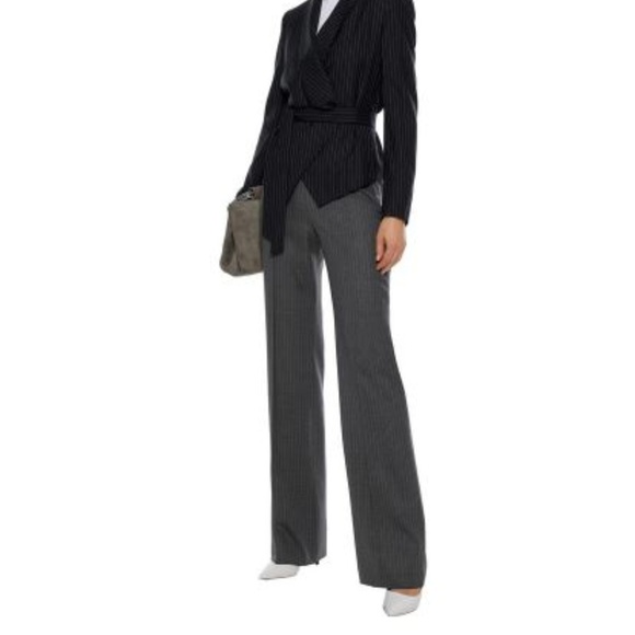 MAX MARA Pinstriped woolblend bootcut trousers - Picture 1 of 8